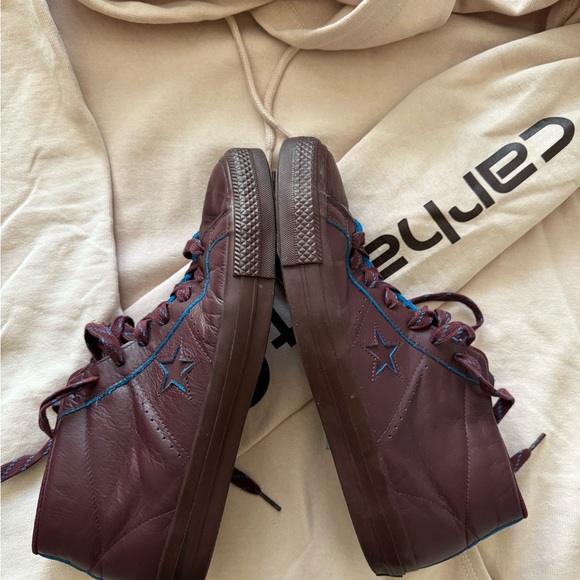 Converse One Star Pro Mid Shoes Deep Bordeaux RARE & GETTING RARER!!! - Picture 9 of 16